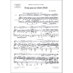 Pavane Pour Une Infante Defunte : Horn (Cor en Fa) & piano